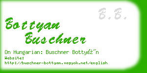 bottyan buschner business card